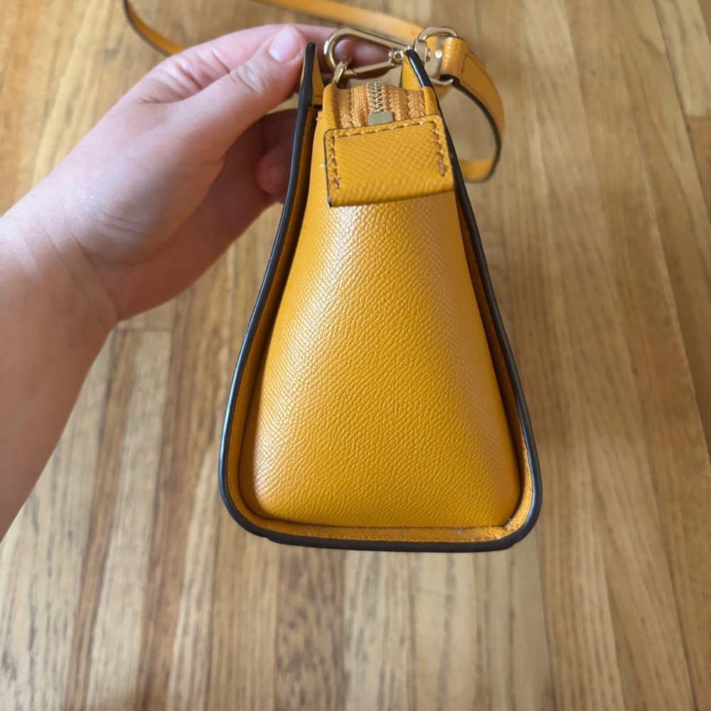 Michael Kors Sunflower Yellow Saffiano Leather Crossbody - Picture 5 of 8